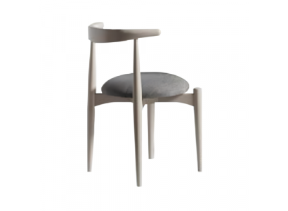 Chaise de cuisine Chaise de salle à manger Chaise en bois sans accoudoirs Beige Bois Moderne