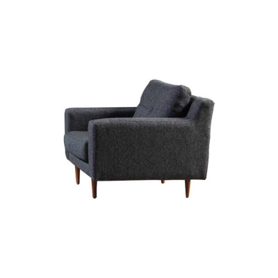 Ensemble salon gris luxueux 2x canapés en textile fauteuil rembourré design