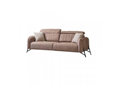 Salon beige Trois places Ensemble de canapés en tissu moderne Meubles luxueux