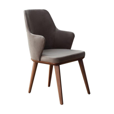 Ensemble de salle à manger complet  Zone à manger du designer  Table à manger en bois  6 chaises rembourrées