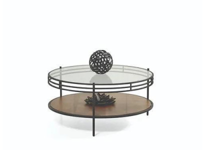 Table basse de designer Table en verre de luxe Table basse ronde en bois pour salon