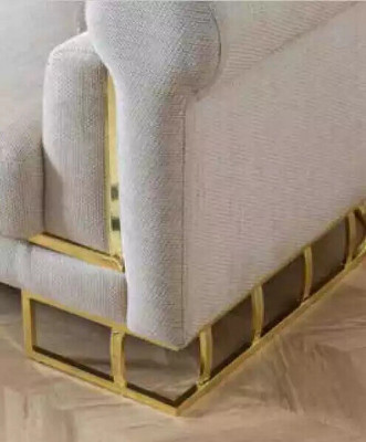 Canapé 3 places en textile Design de salon Moderne neuf de luxe Blanc