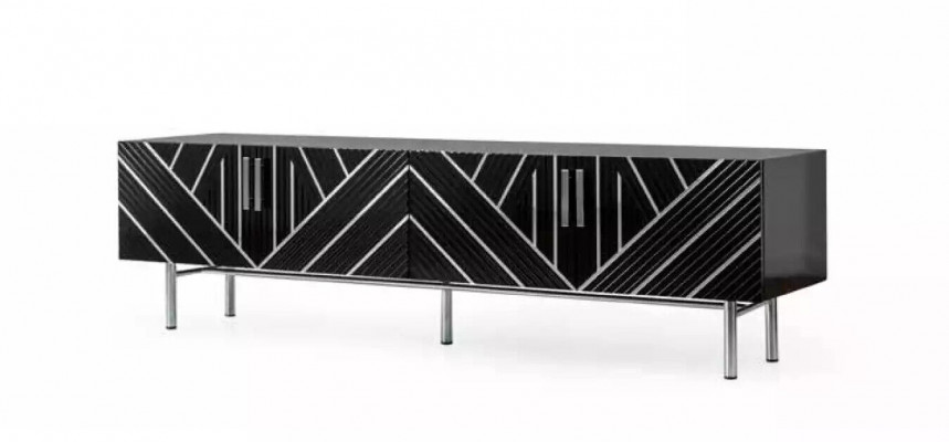 Meuble tv buffet Meubles modernes en bois de conception TV Lowboard du salon
