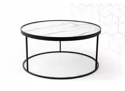 Table basse Mobilier de luxe Salon Table Table d'appoint Design Noire