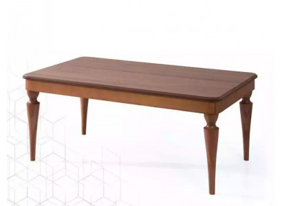 Table basse de luxe design nouveau meuble de salon brun en bois.