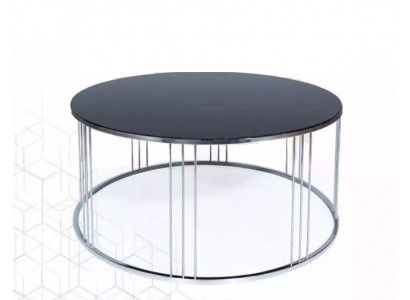 Table basse Mobilier Luxe nouvelle noir Moderne Design Salon acier inoxydable