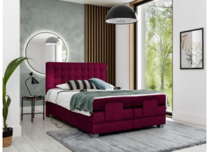 Lit double Ameublement Lit de luxe Design moderne en bois Mobilier textile neuf