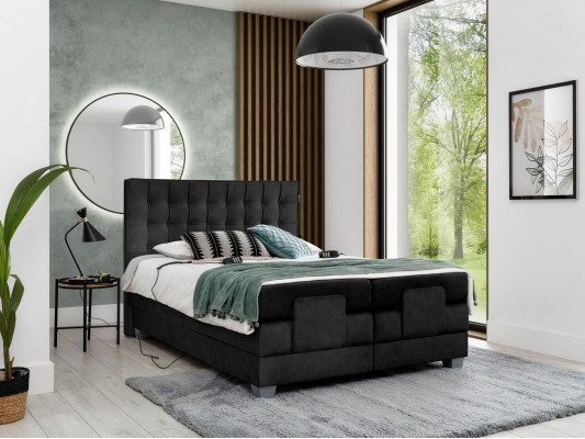 Lit à sommier tapissier Meuble rembourré Mobilier rembourré Lit de luxe Chambre à coucher Design moderne neuf