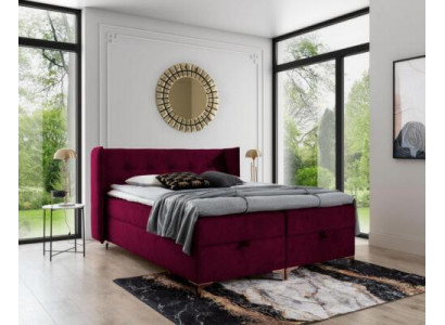 Lit Chambre de luxe Conception moderne Lit à sommier tapissier meubles en lit rembourré