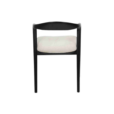 Chaises de salle à manger élégantes en acier inoxydable 4x Noir Chaise moderne en métal design_DUDESIGNEUR