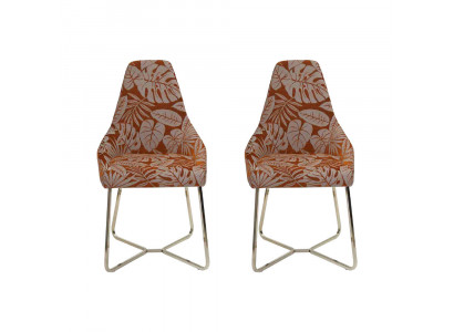 Chaise de salle à manger Chaise de cuisine 2x chaises Fauteuil inclinable de luxe Multicolore Moderne Salle à manger