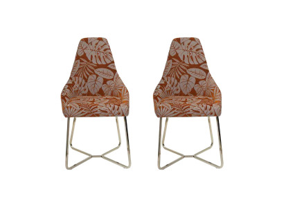 Chaise de salle à manger Chaise de cuisine 2x chaises Fauteuil inclinable de luxe Multicolore Moderne Salle à manger