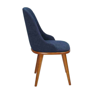 Salle à manger moderne Chaises bleues Designer Tissu d'ameublement pour la cuisine Nouveau