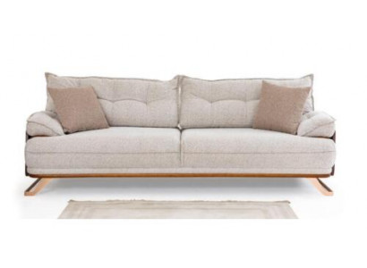 Trois places canapé 3 places Canapé Canapé rembourré Tissu Canapé Beige Moderne