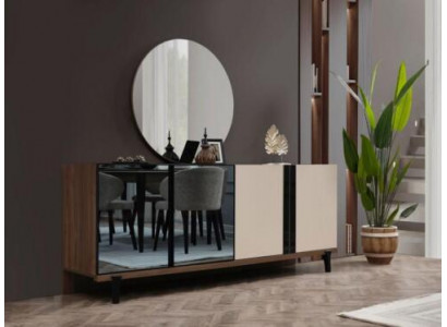 Sideboard Buffet en bois Commode Armoire Armoire en bois Brun Bois Salle à manger