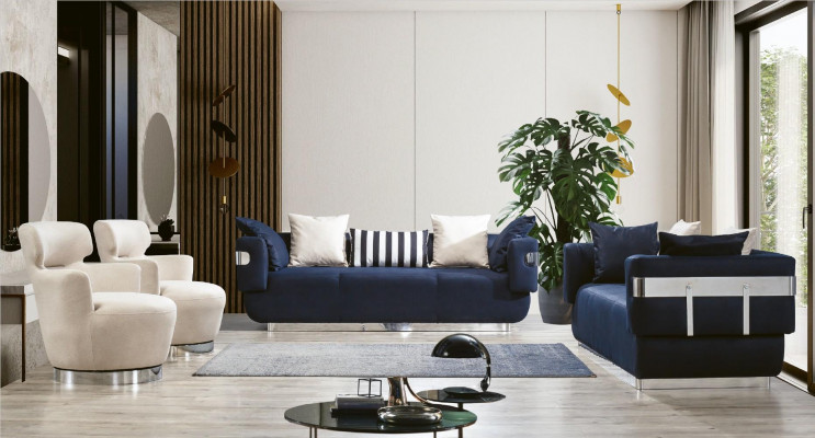 Ensemble de canapé Ensemble de canapé Canapé Rembourrage Meubles 3+3+1+1 Siège Suite Canapés Sofa