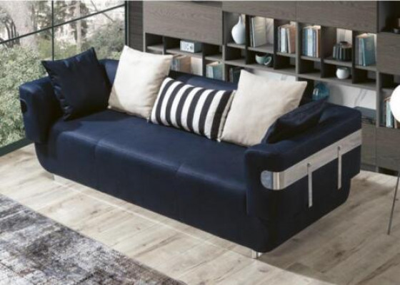 Trois canapés en tissu canapé trois places Meubles Textile 230cm Canapé en tissu Canapés