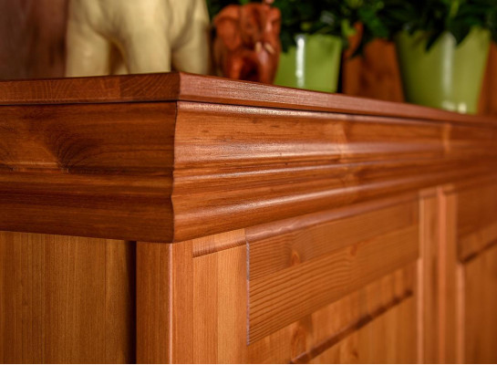 Armoire de style campagnard en bois couleur brun, armoires de chambre à coucher, meubles de style campagnard.