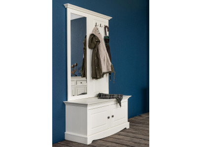 Ensemble de garde-robe Armoire à chaussures Ensemble de garde-robe Complet Miroir sur pied en 2 pièces.