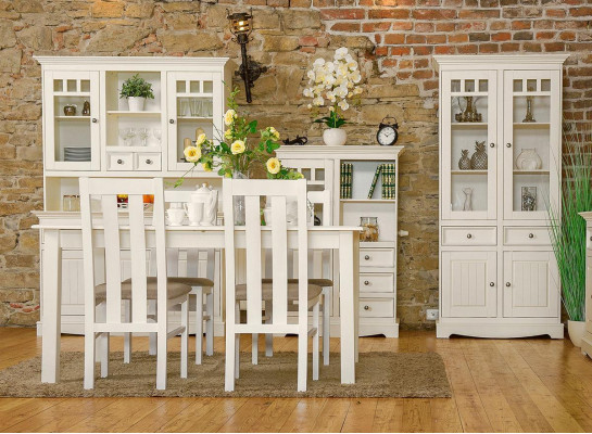 Landhfrom Armoire Vitrine Commodes XL Étagère Loft Vitrine Commode Mobilier