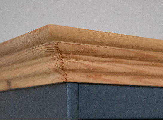 Ensemble d'unités murales Vitrine Armoire TV Commode Étagères murales Coffres Commode Armoire Meubles en bois 5 pcs.