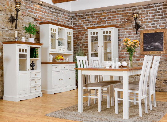 Commode Étagère Bois Armoire Armoires Blanc Buffet Maison de campagne Commode Buffet