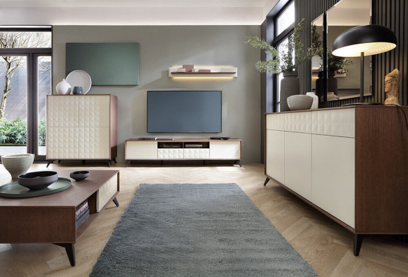 Ensemble de meubles mural moderne Commode Meuble TV Table de salon Unités murales