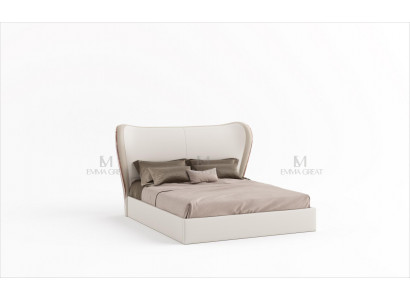 Lit de design de luxe Lits doubles Mobilier de chambre Lit en cuir Mobilier d'hôtel