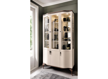 Armoires Vitrine Vitrines Bois Élégant Luxe Verre Armoire Planche en Bois