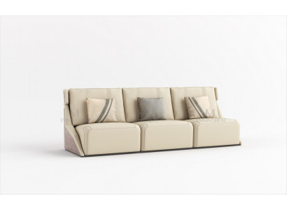 Canapé trois places Design Rembourrage Moderne Canapé 3 places Mobilier de salon Beige