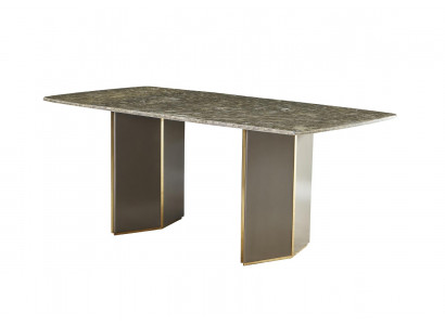 Table à manger Tables à manger en marbre Design de table Bois acier inoxydable Salle à manger de luxe