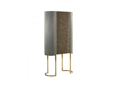 Conception Buffet Armoire de luxe Mobilier de salon Design Armoires Bois Acier inoxydable