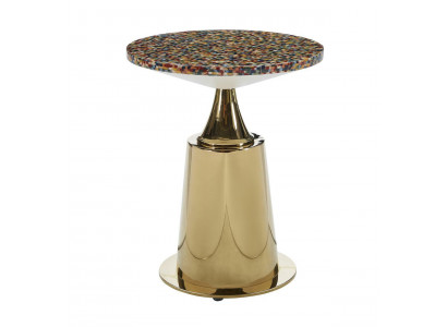 Table d'appoint Table de salon Or Luxe Moderne Design en bois Tables Meubles de luxe