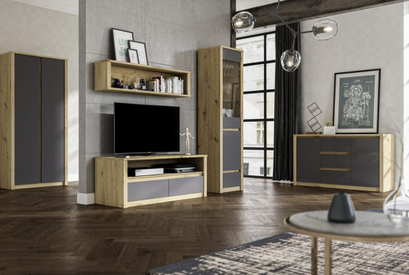 Étagère moderne Armoire à vêtements Armoires Buffet nouveau Design polyvalent Bois nouveau