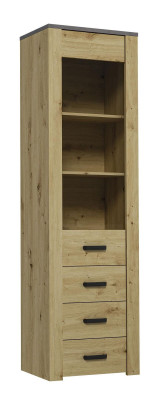 Armoire de salle à manger vitrine étagère vitrine XL-W1D Bois Armoire Moderne