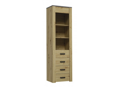 Armoire de salle à manger vitrine étagère vitrine XL-W1D Bois Armoire Moderne
