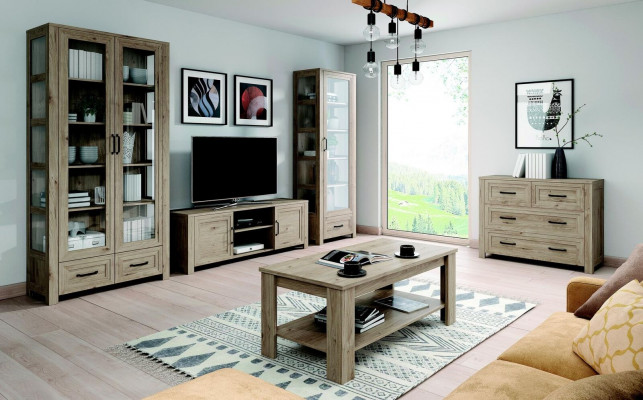 Salle de séjour Armoire TV en bois Hôtel Luxe Buffet TV Meuble bas Gigantesque Armoire Table neuve