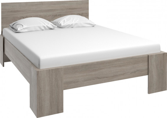 Meubles design de luxe Chambre à coucher Lit en bois Lit de style maison de campagne Lits doubles en bois