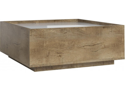 Tables d'appoint Table Canapé Moderne 80cm Design Table Basse Carrée Table en Bois Nouvelle