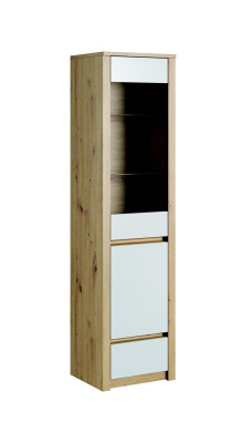 Ensemble de salon design Vitrine 2x Commode Unité murale Étagère murale Armoires d'étagères 4pcs.