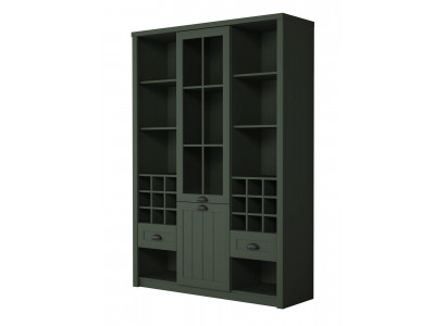 Unité murale Armoire Mobilier Étagères Salon Vitrine Vitrine Étagère Bibliothèque