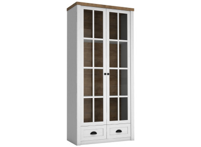 Classique Armoire en bois Bar en verre Armoire en vitrine Vitrine Armoire de salon