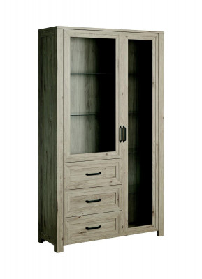 Système de placard en bois Étagères Salle de séjour Armoire vitrée Vitrine Vitrines Étagère de placard