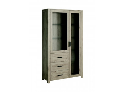 Système de placard en bois Étagères Salle de séjour Armoire vitrée Vitrine Vitrines Étagère de placard