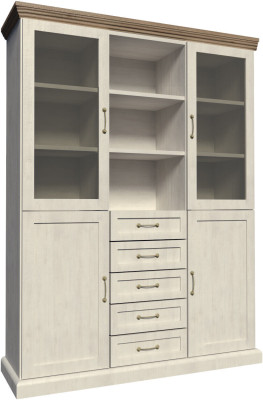 Vitrine W2D Design Armoire de salon Armoire blanche Armoires modernes en bois Armoires neuves