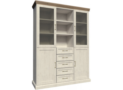 Vitrine W2D Design Armoire de salon Armoire blanche Armoires modernes en bois Armoires neuves