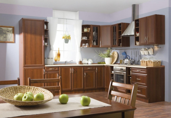 Meubles de cuisine classiques Mobilier de cuisine Armoires de maison de campagne Unité de cuisine Sur mesure