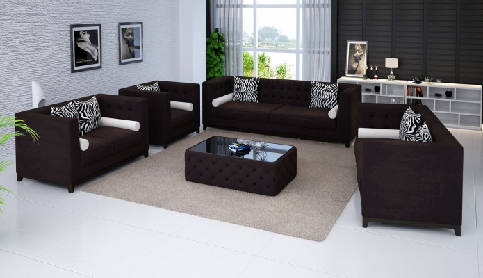 Ensemble de canapés Design de Sets de canapés Rembourrage Canapés en cuir 3 2 places