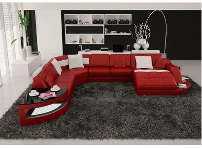 Salon de designer Suite de paysage Coin canapé Canapé en U Canapé d'angle Tapisserie