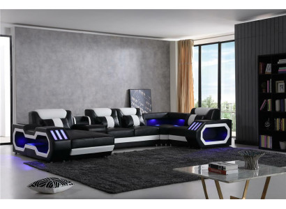 Très grand paysage de vie - système d'éclairage Nouvelle garniture de canapé Canapé